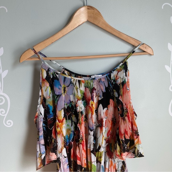 Flower Print Cold Shoulder Spence Blouse in size US L - Picture 2 of 7